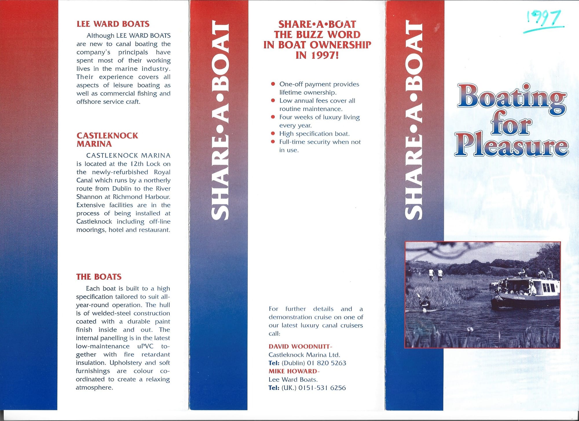 1997 Royal Canal Share A Boat brochure