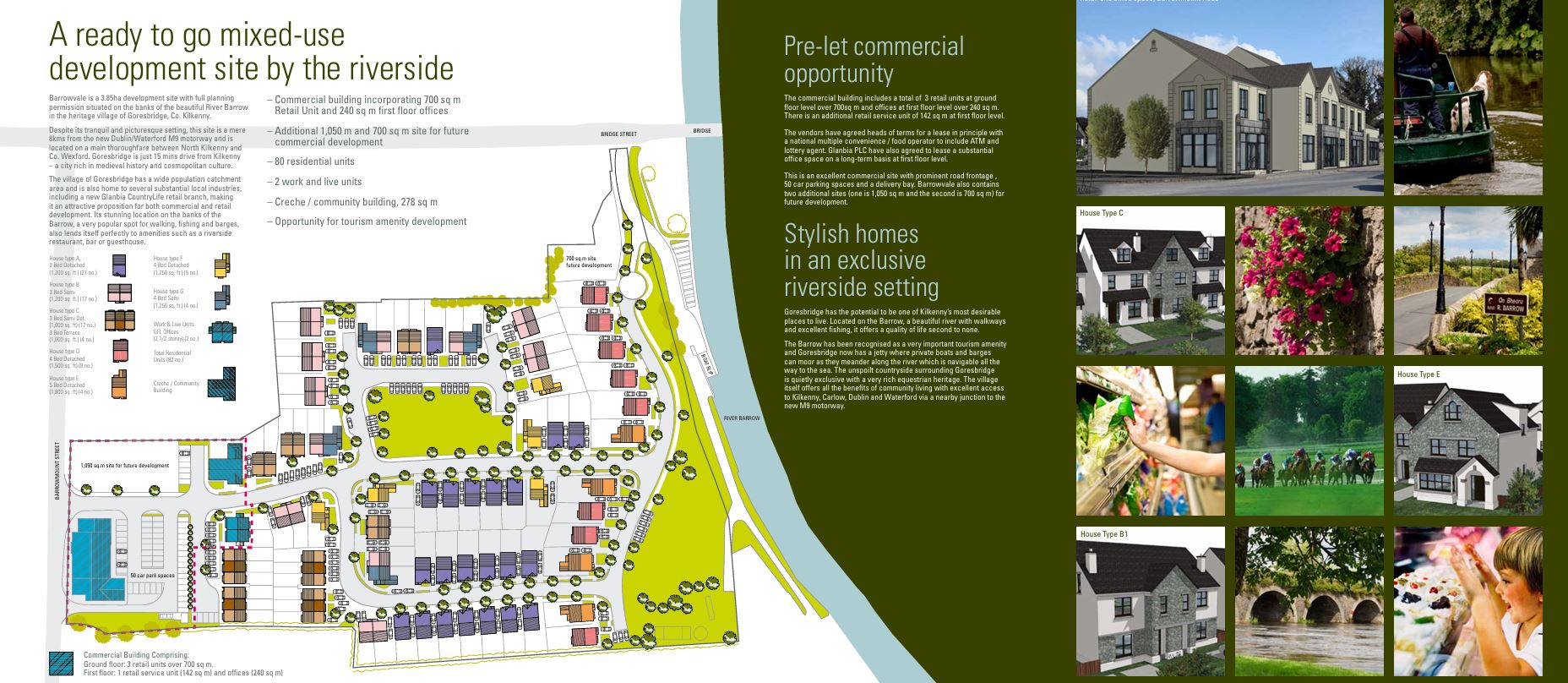 2011 05 River Barrow Goresbridge, proposed riverside Barrowvale development