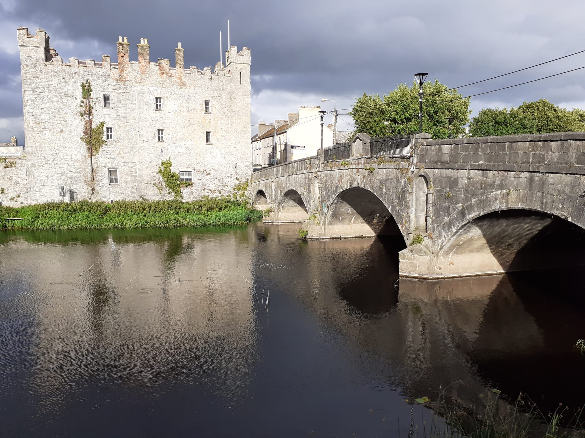 2020 06 27th River Barrow Athy Castle north of bridge
