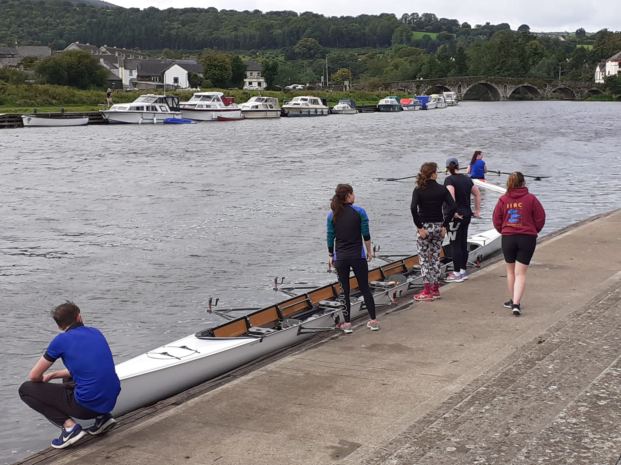 2020 08 22nd River Barrow Graiguenamanagh rowers