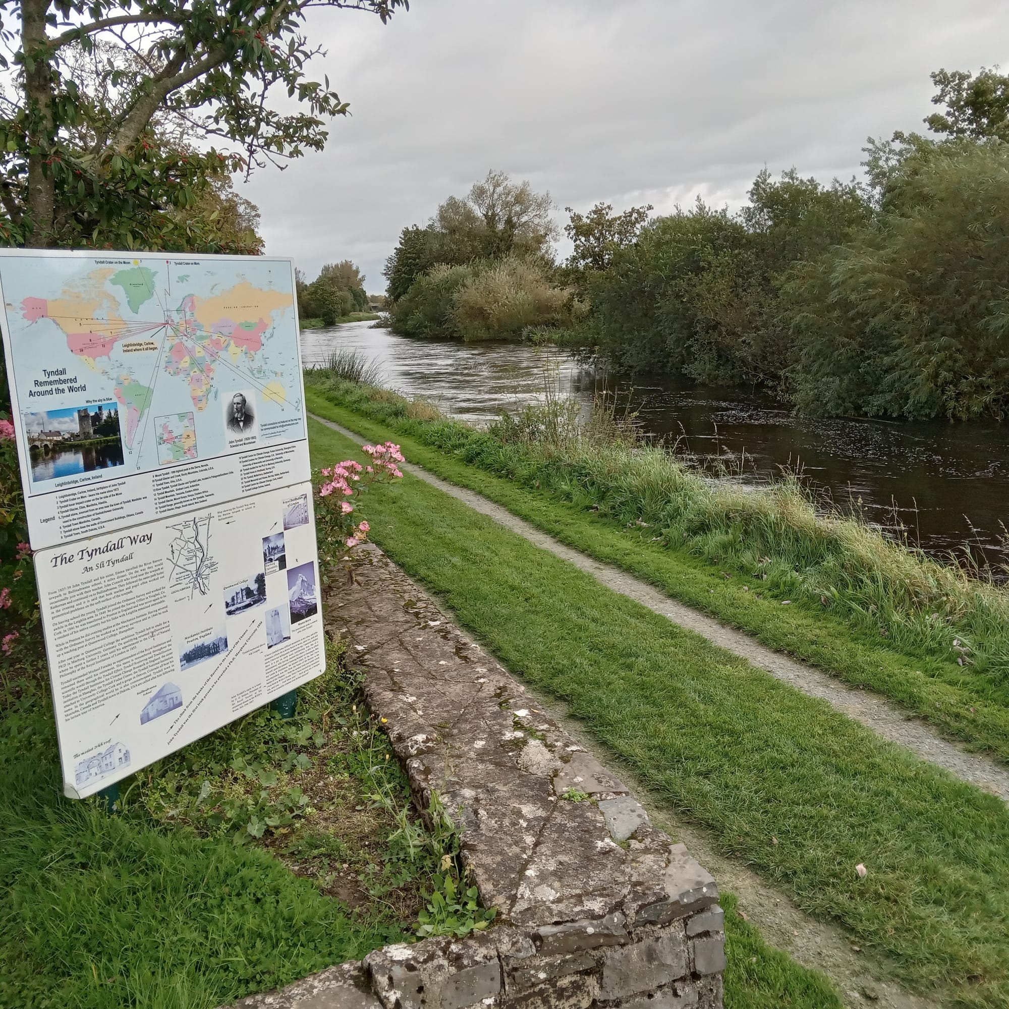 2023 10 04th River Barrow Leighlinbridge towpath Tyndall Way