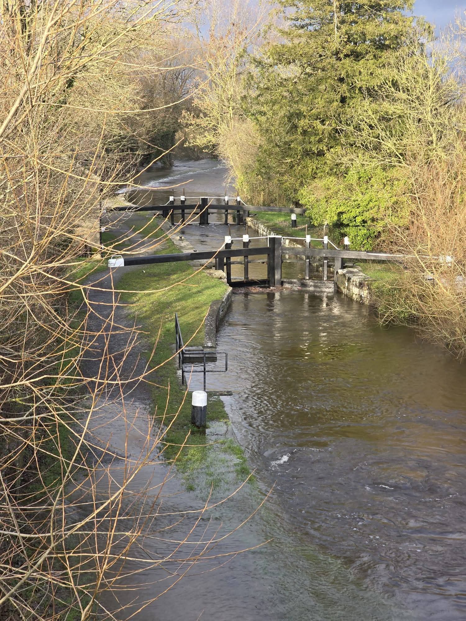 2026 02 River Barrow Rathvindon lock flooded