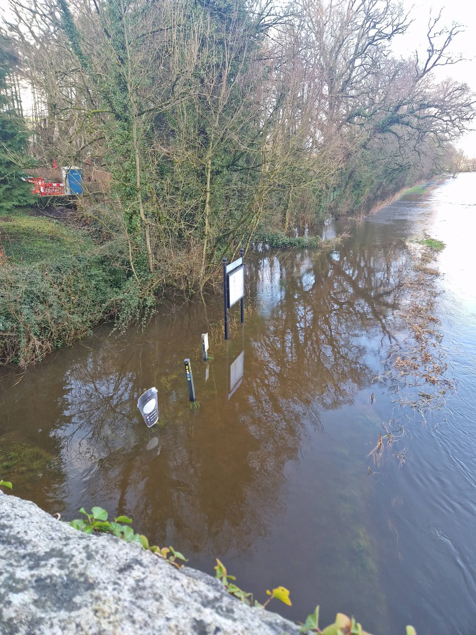 2026 02 River Barrow, jetties flooded