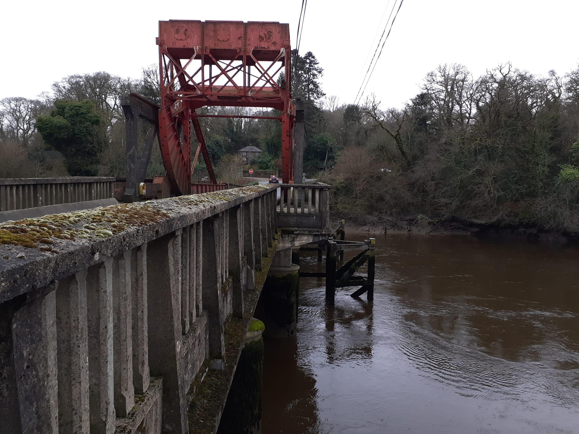 2019 12 29th River Barrow Ferrymountgarret, Scherzer lifting bridge