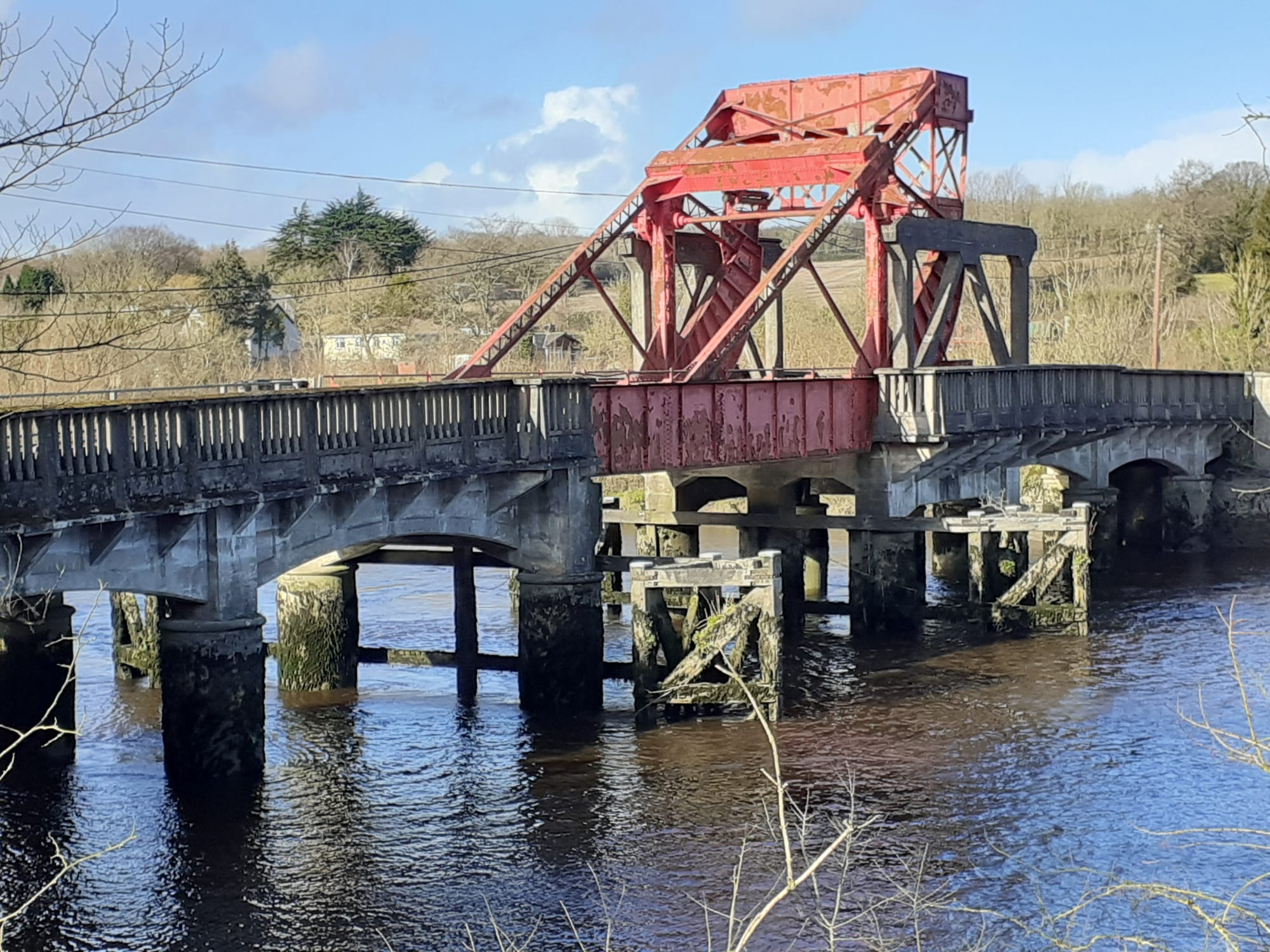 2022 02 24th River Barrow Ferrymountgarret, Scherzer lifting bridge