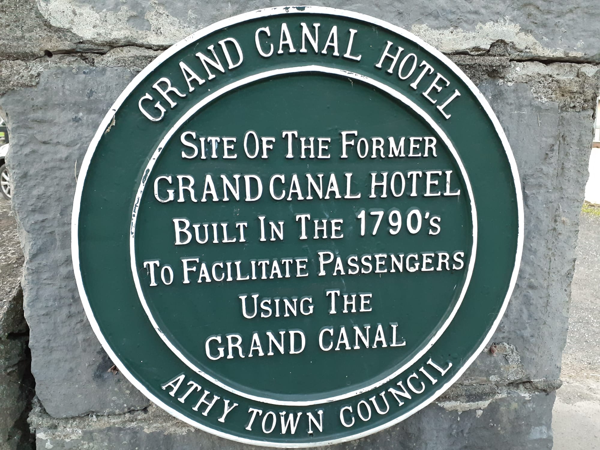 2020 08 23rd 06th Grand Canal Barrow Line Athy canal hotel memorial
