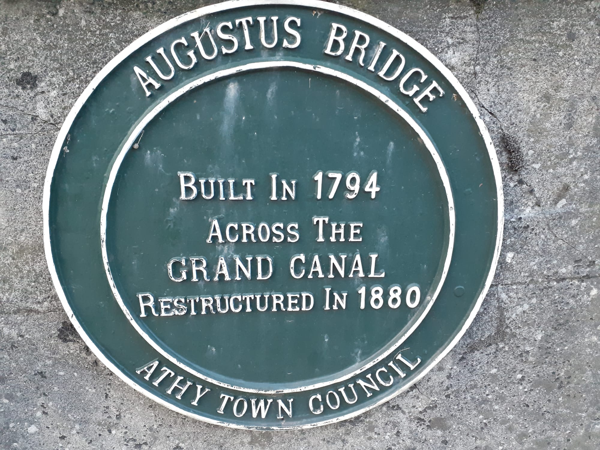2020 08 23rd 06th Grand Canal Barrow Line Athy canal bridge built in 1794