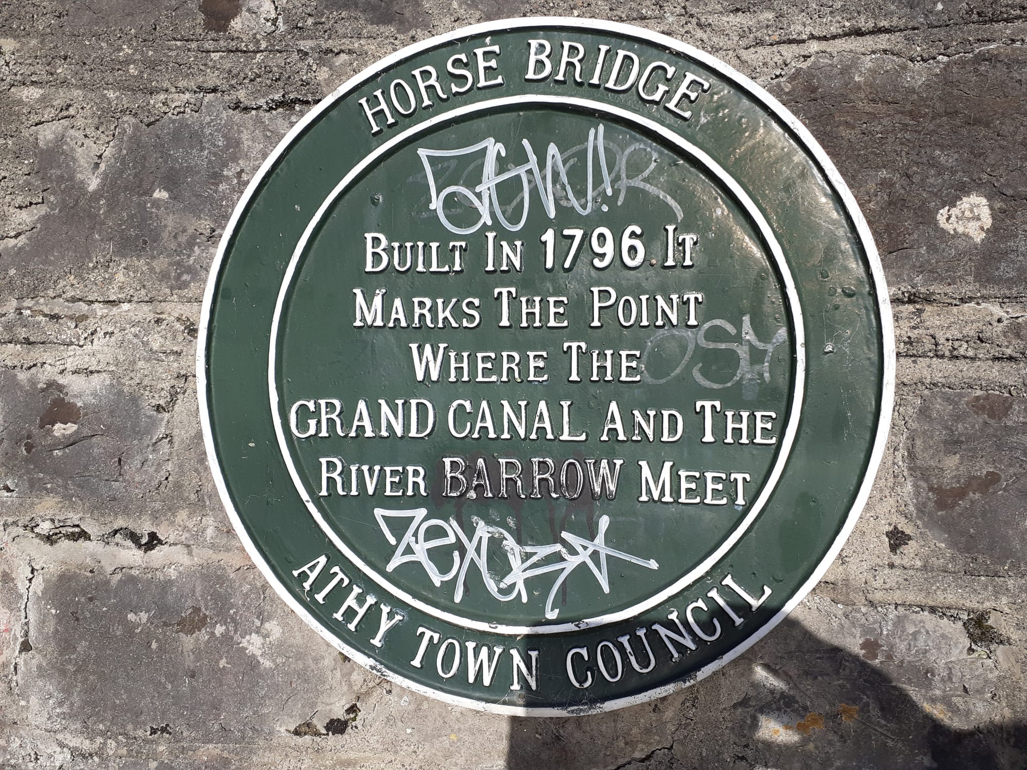 2022 10 06th Grand Canal Barrow Line Athy horse bridge built 1796