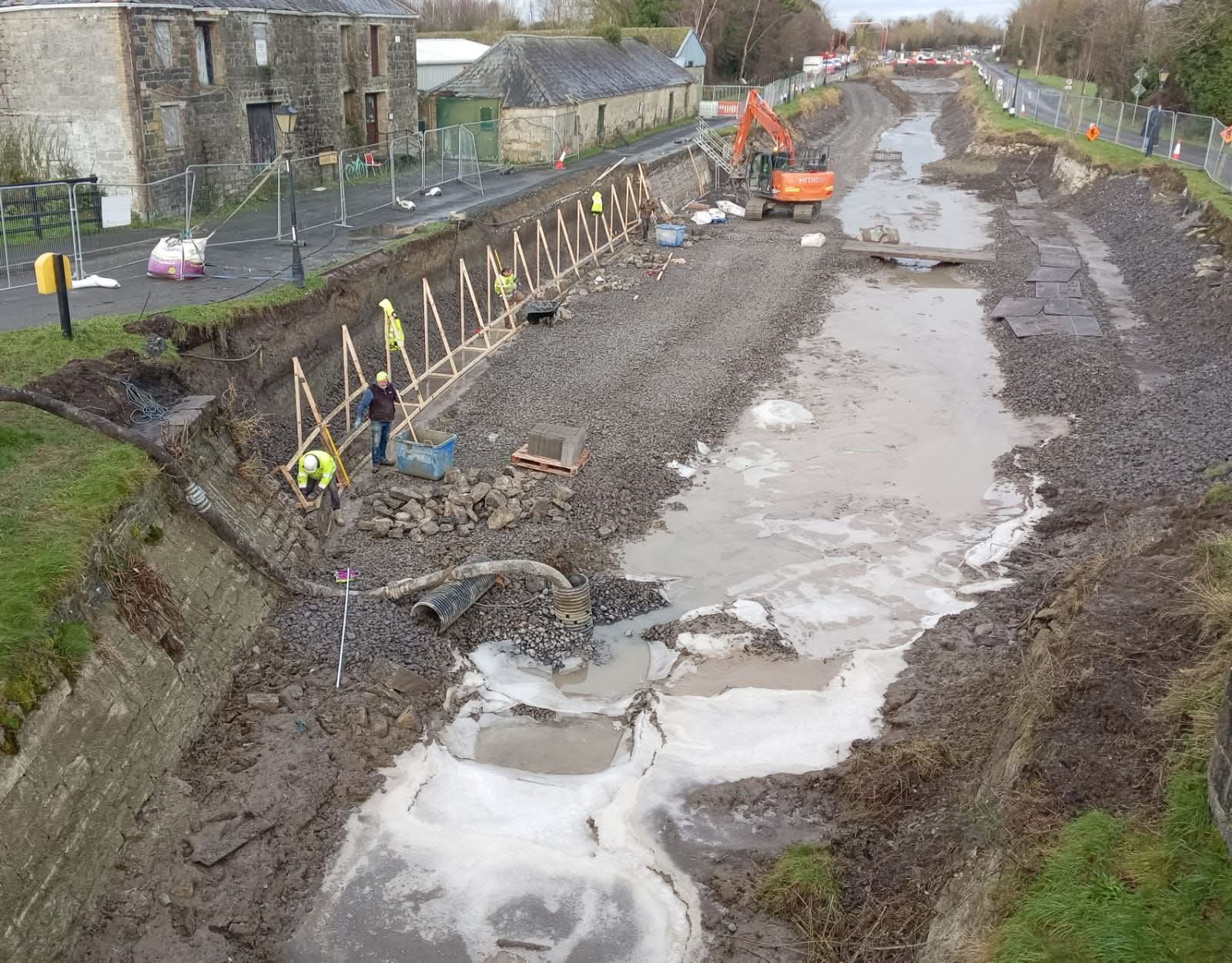 2026 01  Grand Canal Barrow Line Vicarstown works, photo by Barrowline