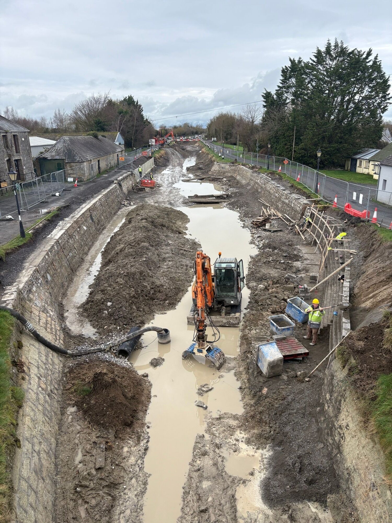 2026 01  Grand Canal Barrow Line Vicarstown works, photo by Barrowline