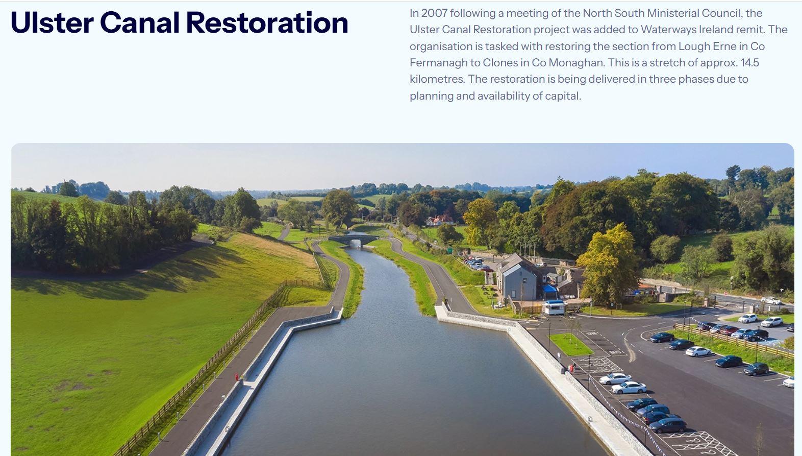 2026 03 Ulster Canal project plans from internet sources