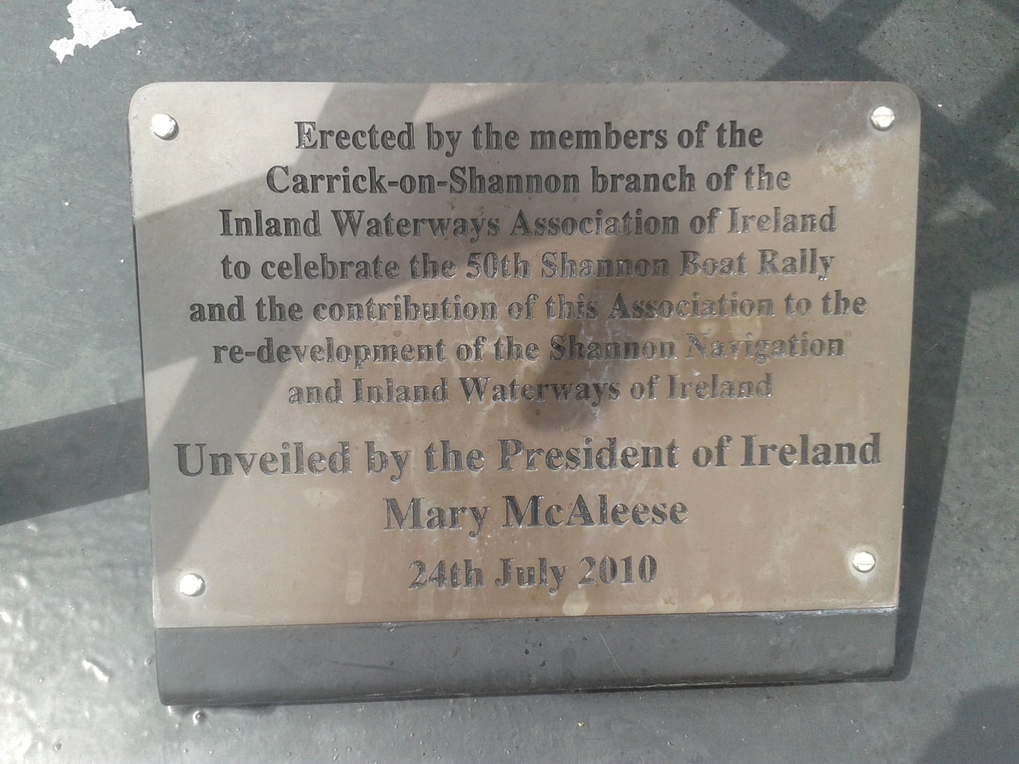 2016 06 18th River Shannon Carrick On Shannon IWAI memorial