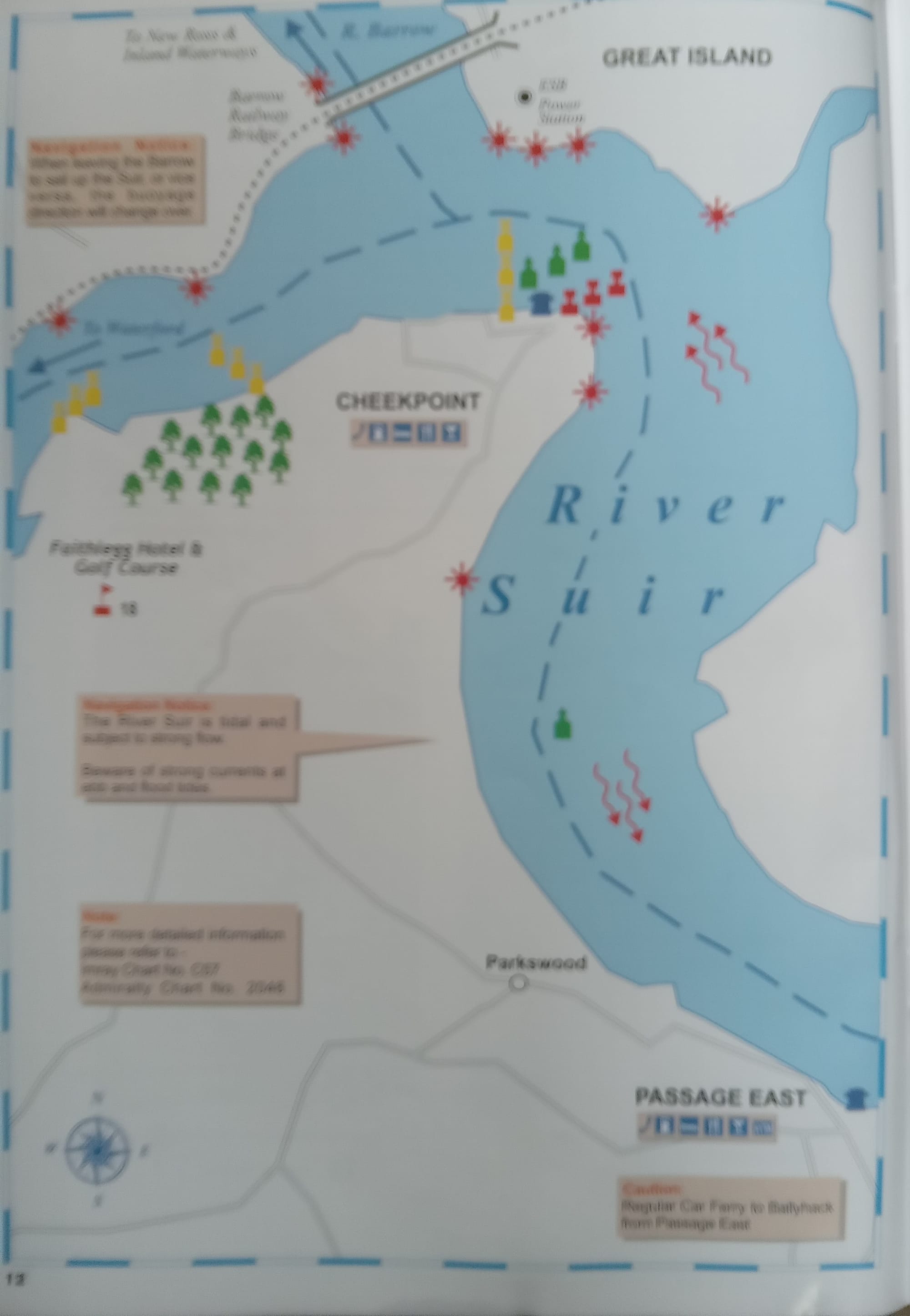 2025 04 18th River Suir charts, Cheek Point to Carrick on Suir