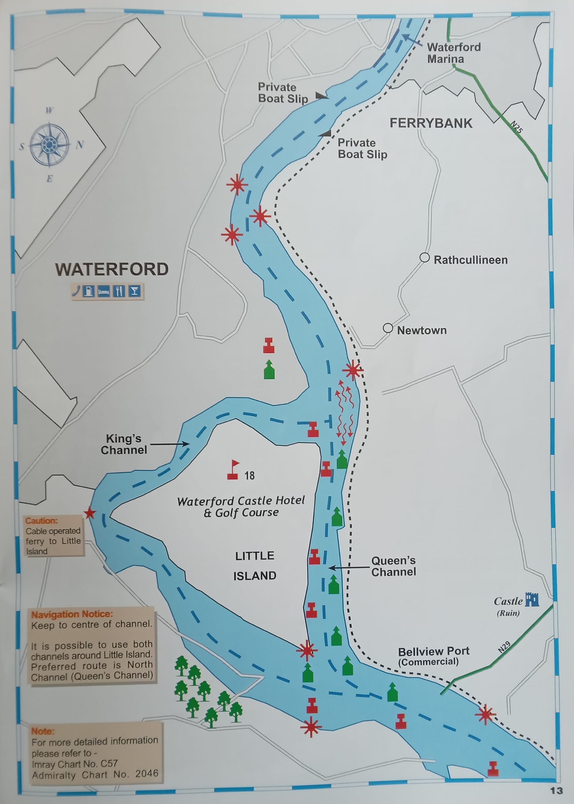 2025 04 18th River Suir charts, Cheek Point to Carrick on Suir