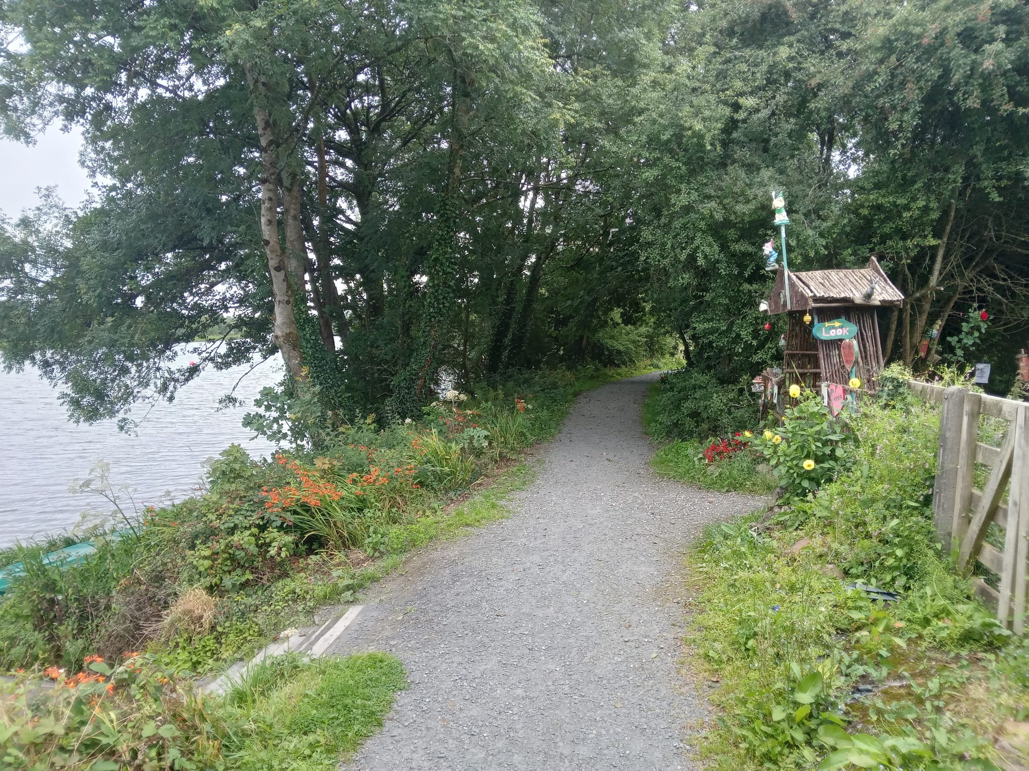 2025 08 06th River Shannon Ardnacrusha, O Briens Bridge, old River Shannon, fairy garden