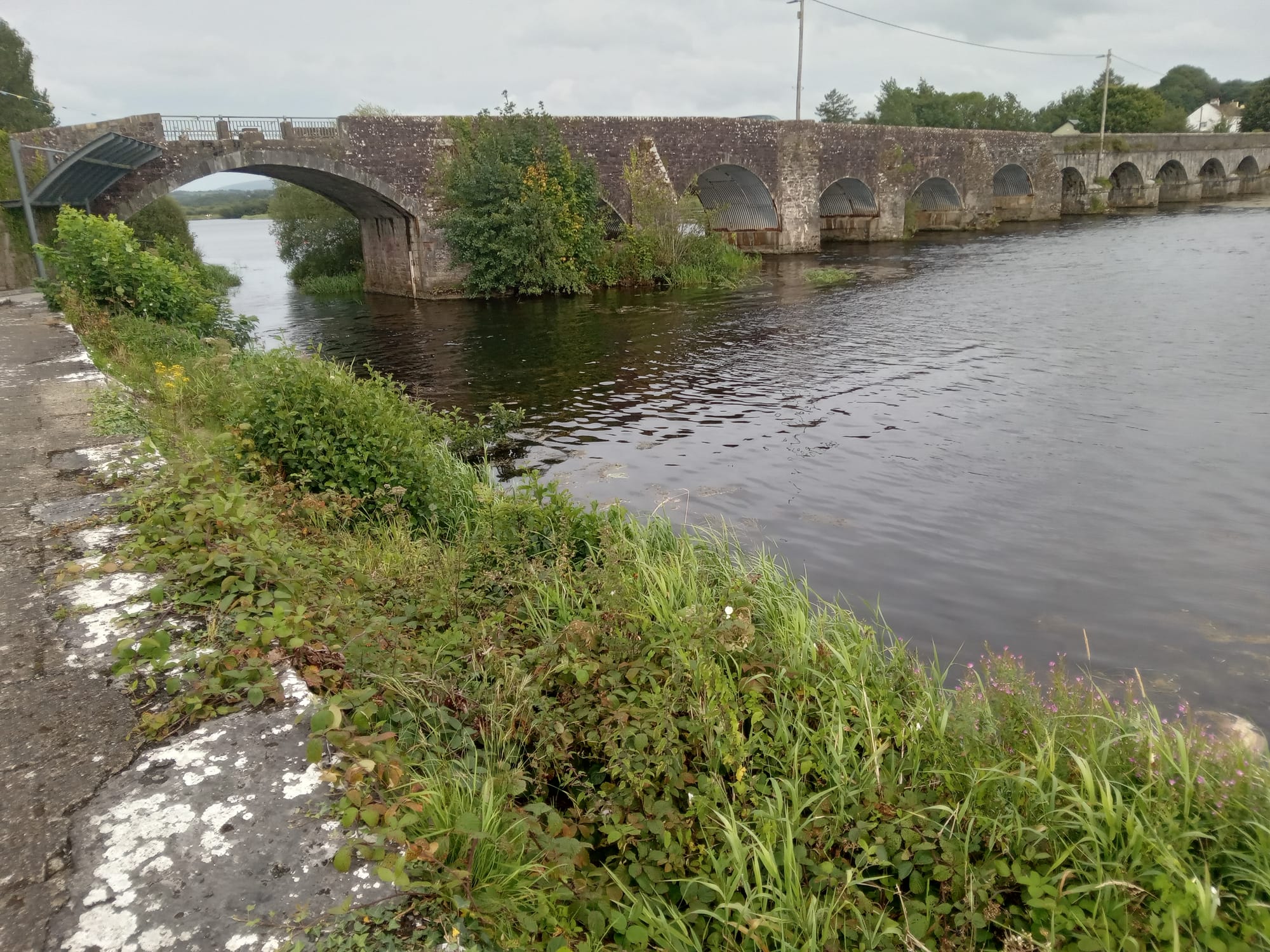 2025 08 06th River Shannon Ardnacrusha, O Briens Bridge, old River Shannon'
