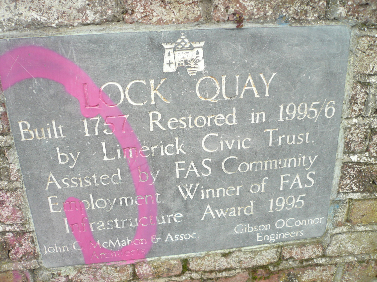 2016 10 River Shannon Limerick Canal West Lock restored 1996