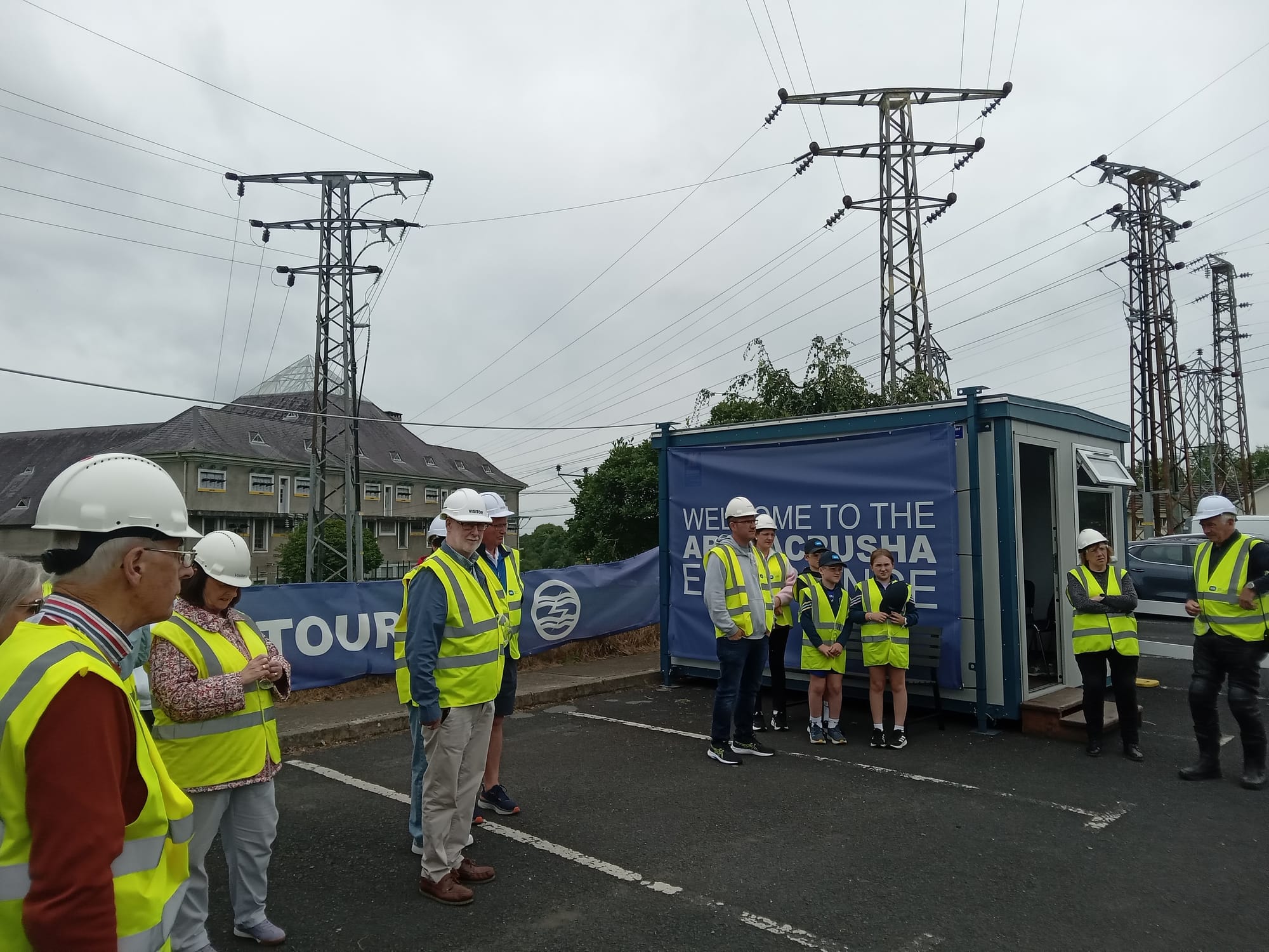 1929 06 River Shannon, Ardnacrusha hydroelectric power station, visitors meeting point