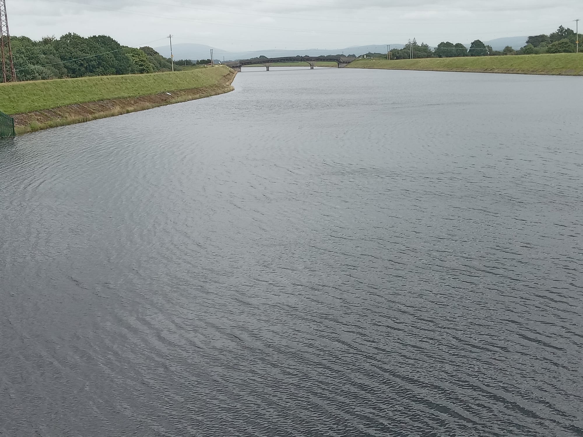 1929 06 River Shannon, Ardnacrusha hydroelectric power station, head race feeds water to Ardnacrusha