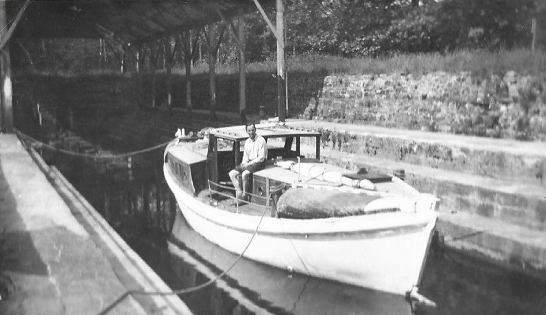 1940 River Shannon  Kilaloe Charles Whitton or Maeve dry dock Kilaloe