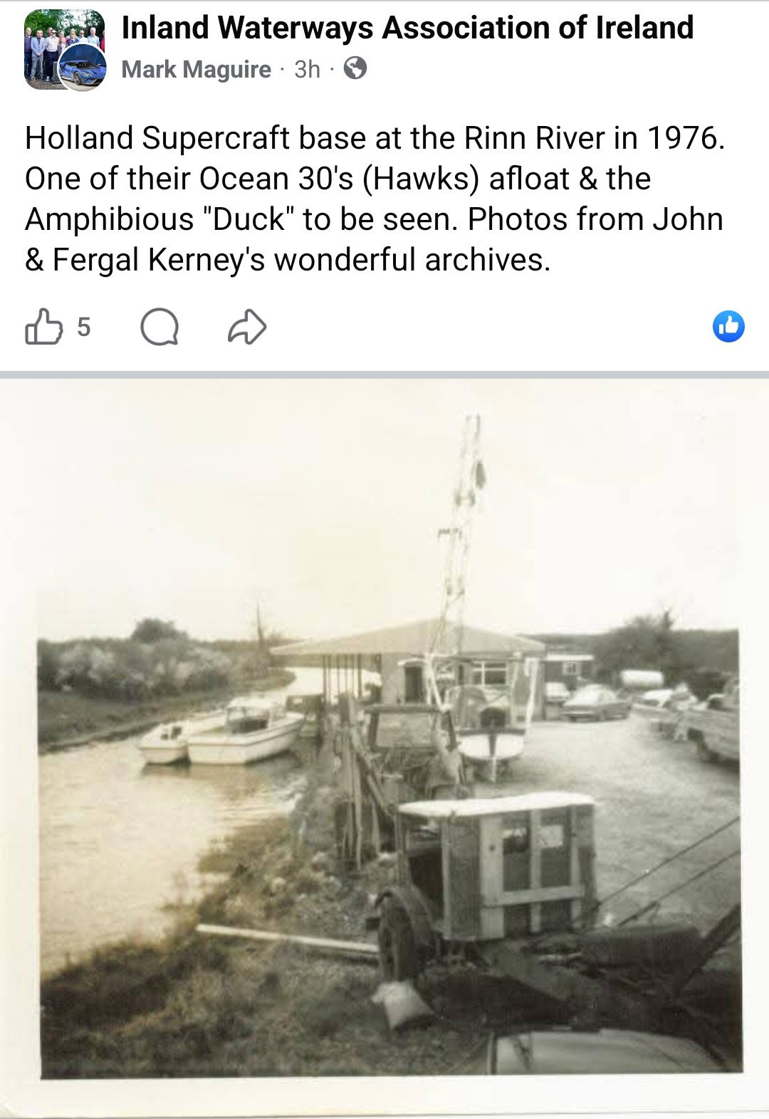 1976 River Shannon Rinn River Holland Supercraft base