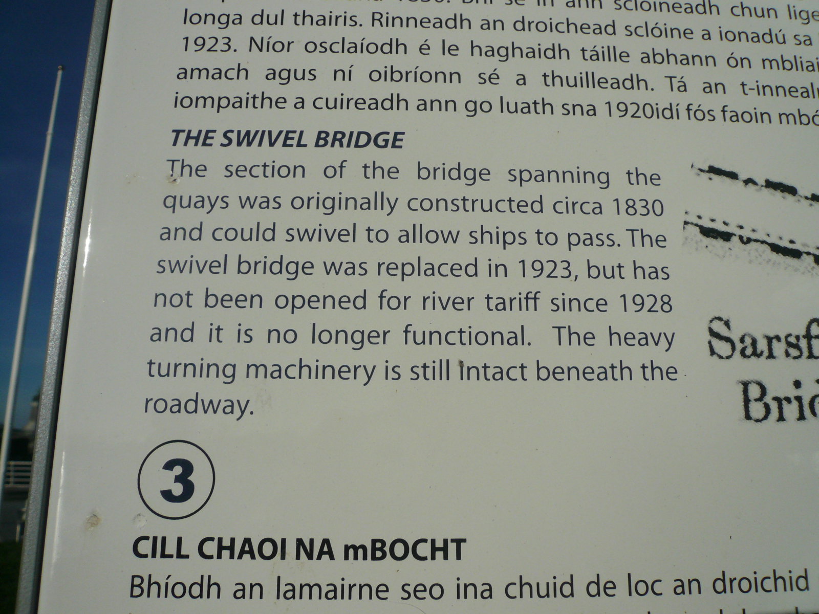2016 04 River Shannon Limerick Sarsfield Swing Bridge history