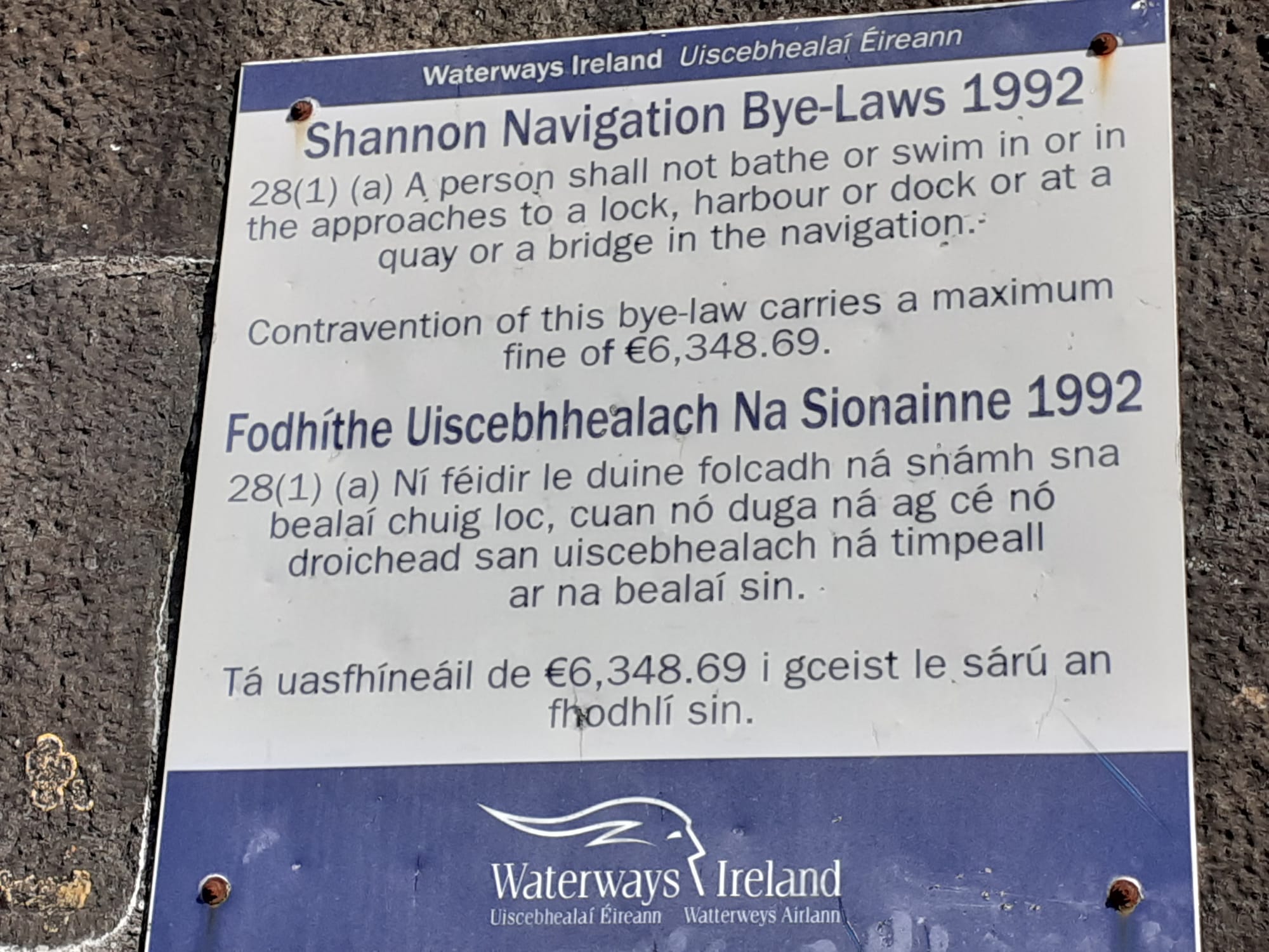 2021 03 17th River Shannon Banagher swim fine