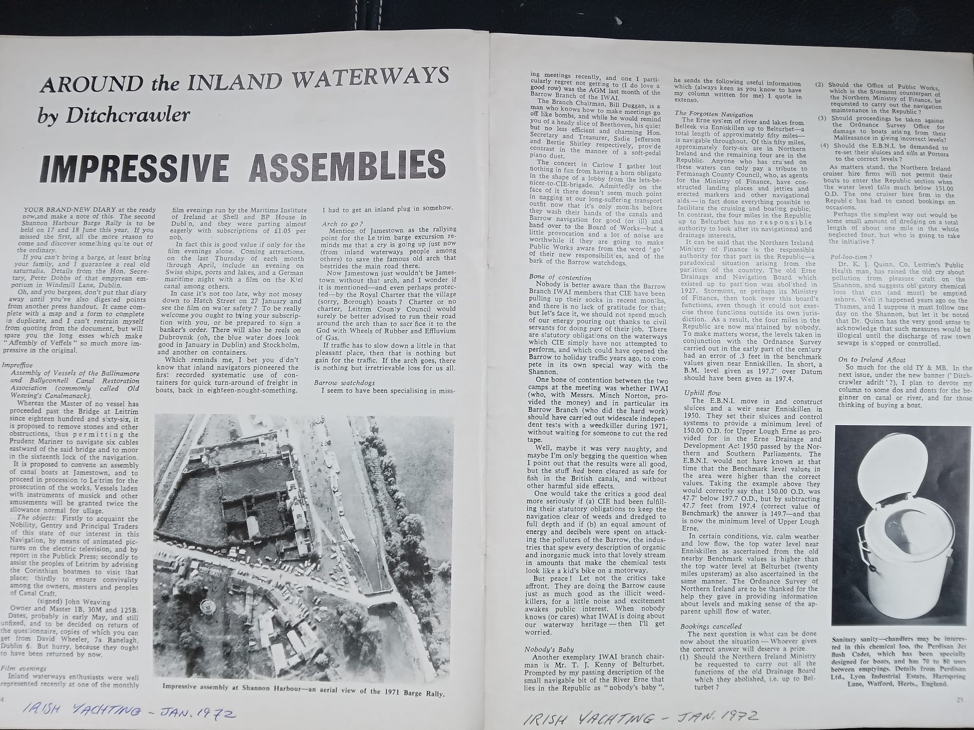 1972 01 Inland Waterways by Irish Yachting Magazine