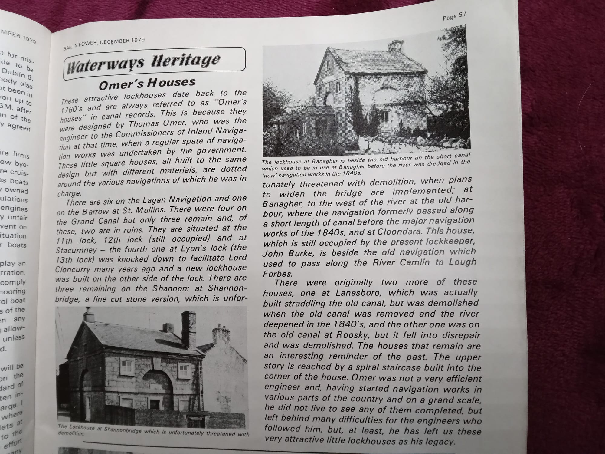 1979 Sail n Power Omers Lock Cottages