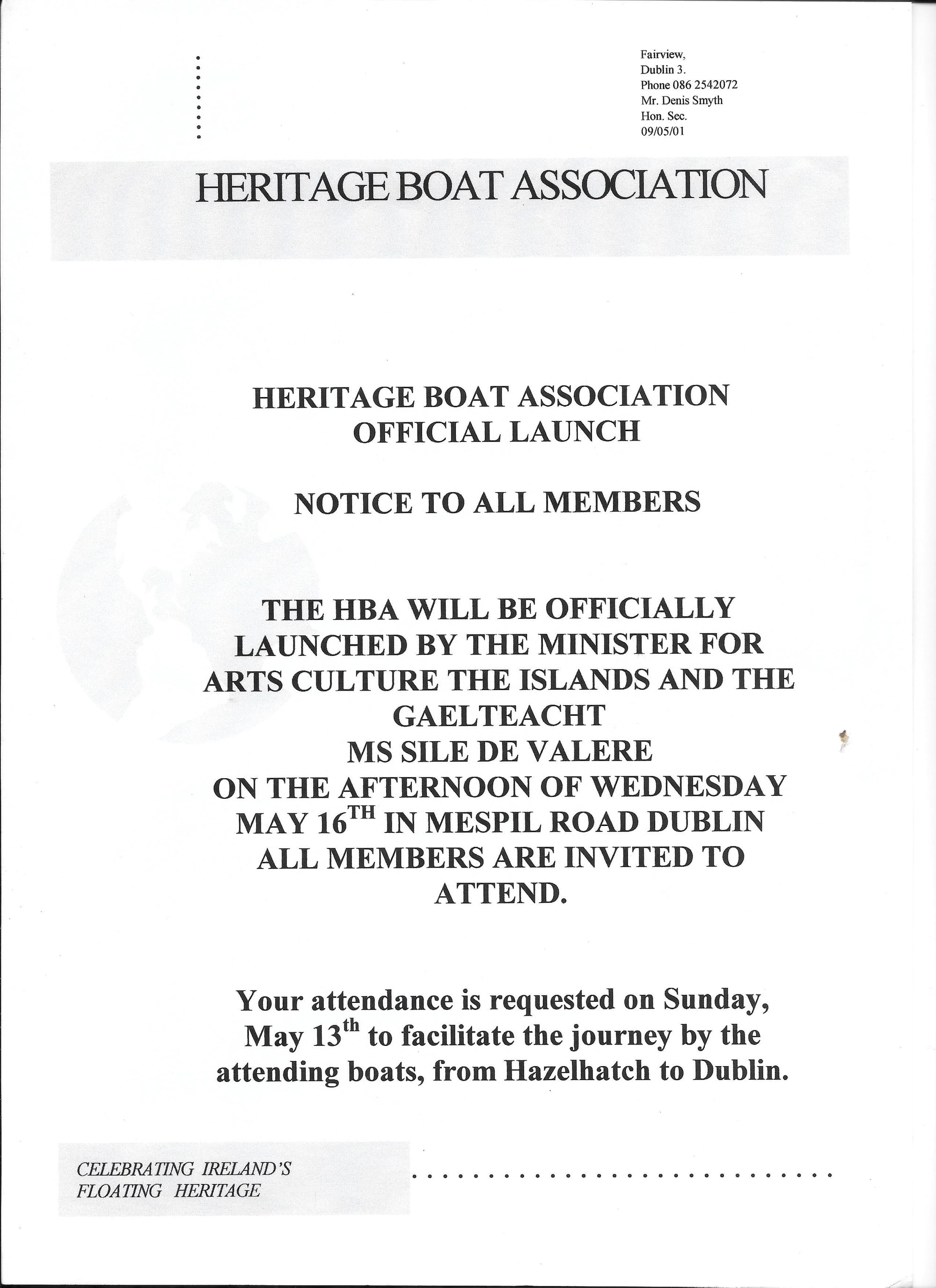 2000 05 13th heritage boats association launch meeting