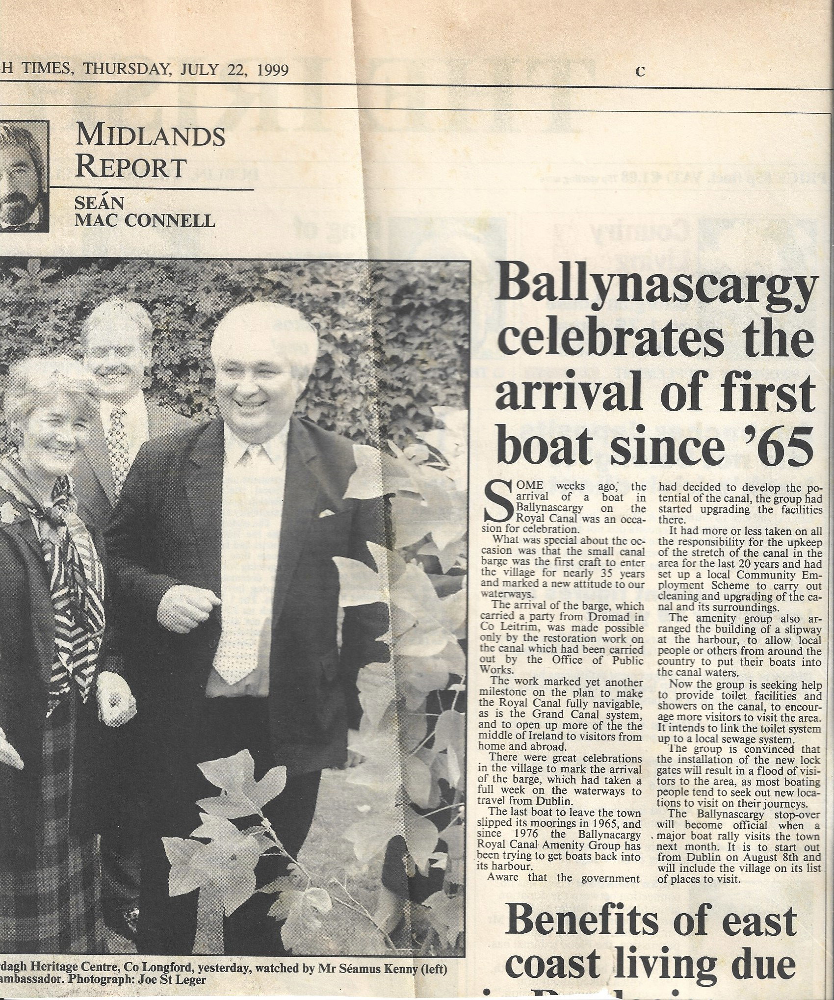 1999 97 22nd Irish Times Royal Canal Ballinacarrigy