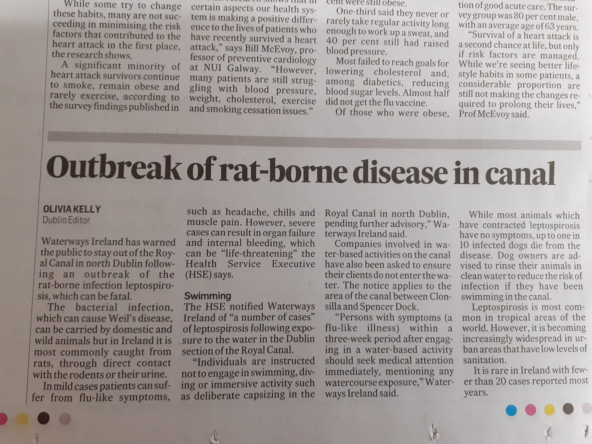 2019 10 Royal Canal Dublin health alert