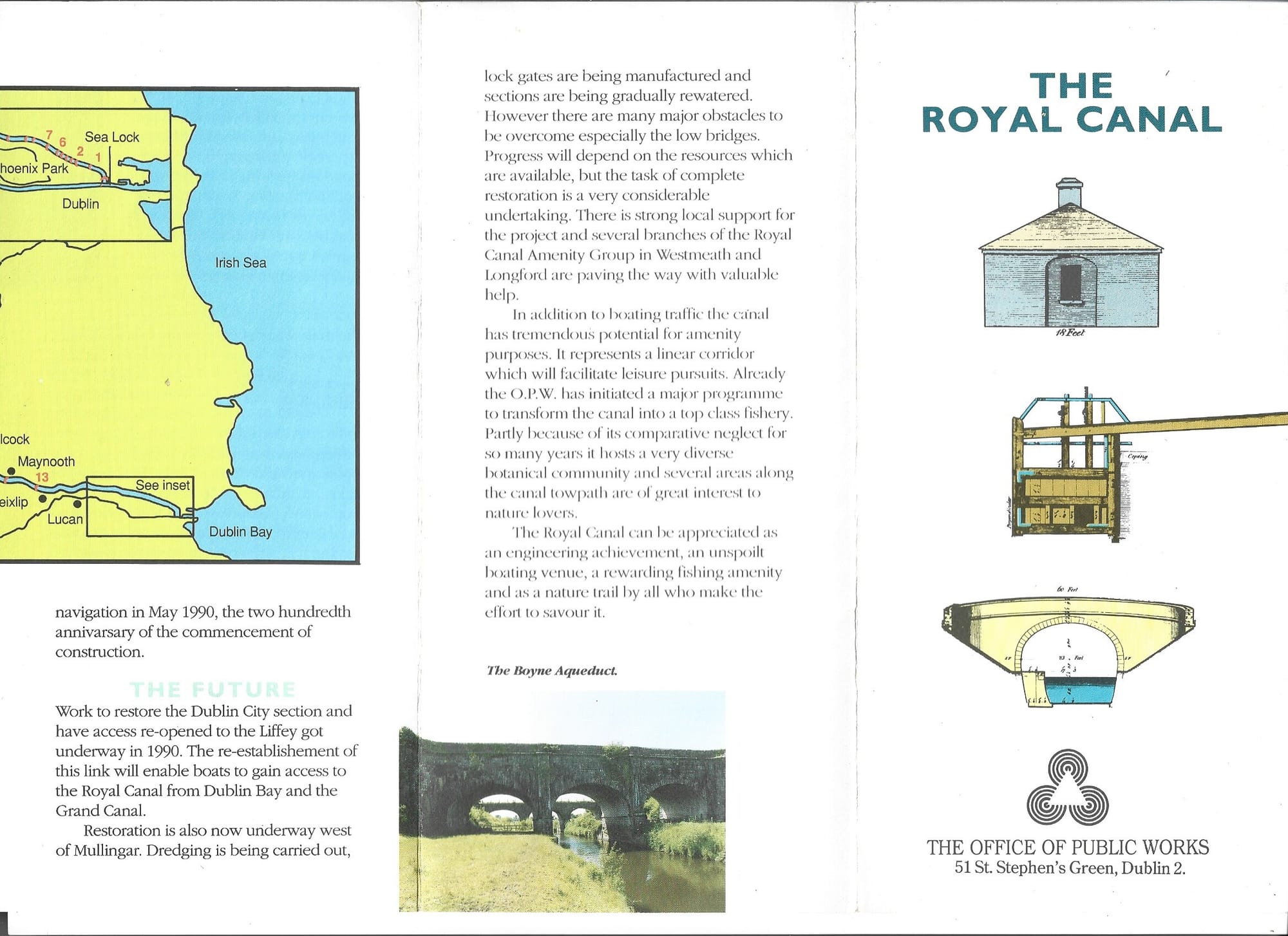 1991 Royal Canal brochure by Office of Public Works.1