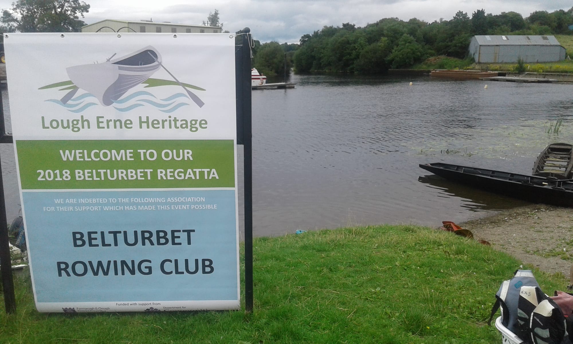 2018 08 06th Lough Erne Belturbet, traditional cot and rowing