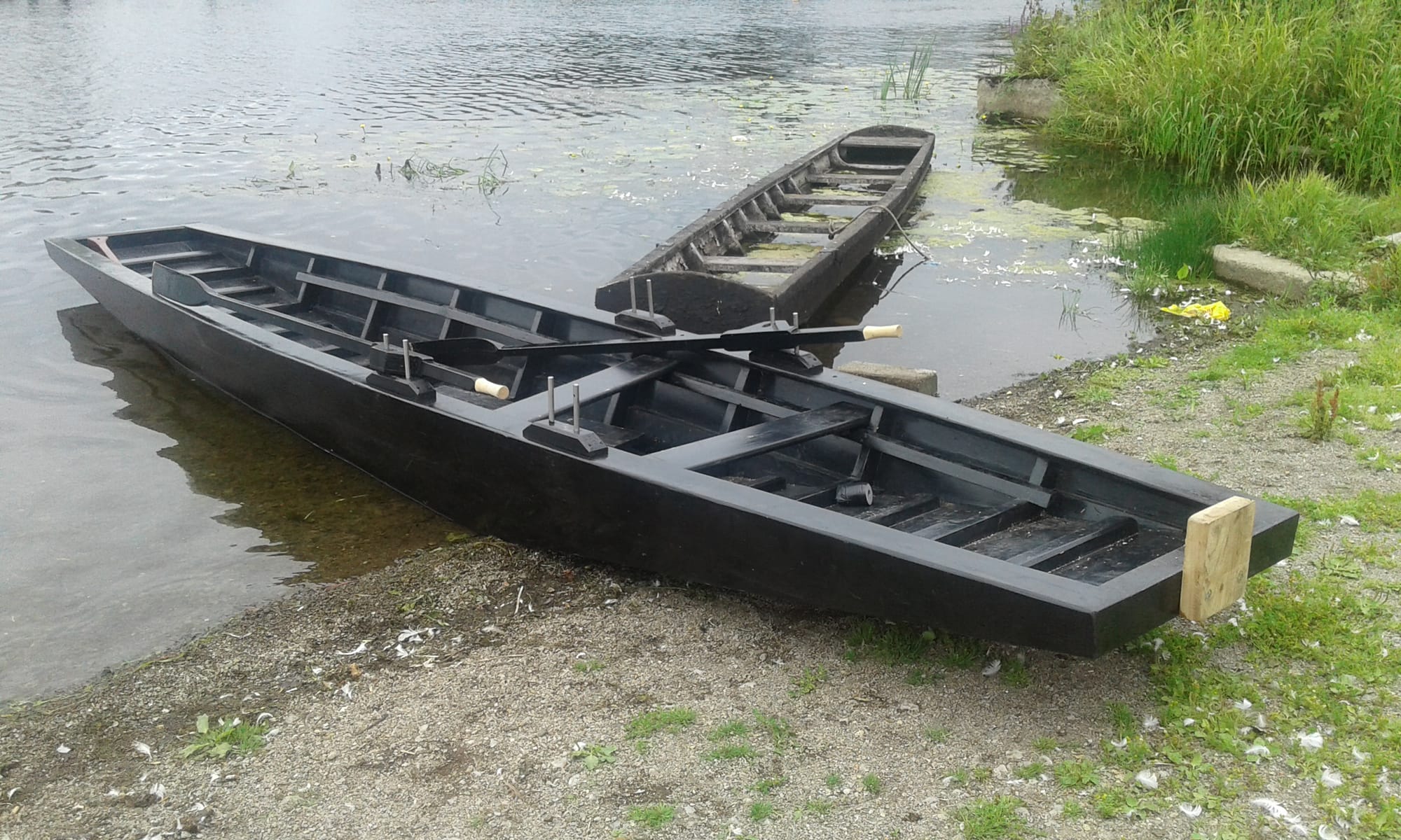 2018 08 06th Lough Erne Belturbet, traditional cot and rowing