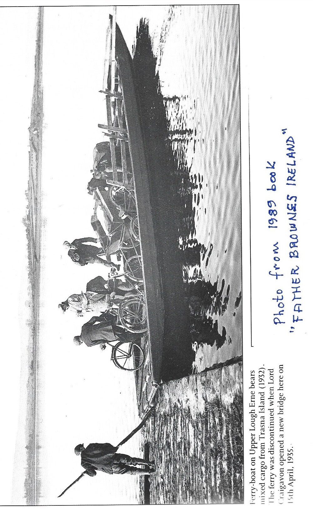 1932 Lough Erne ferryboat by Father Browne