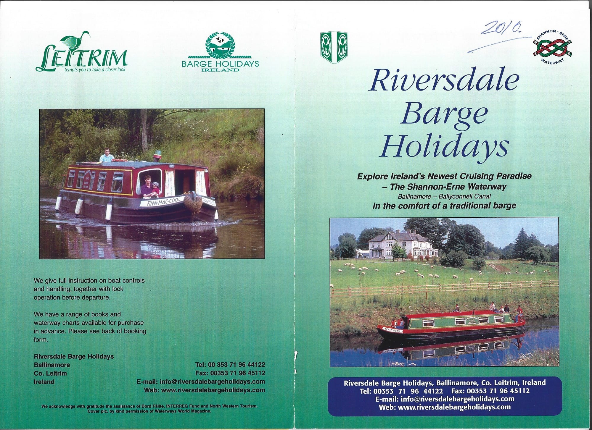 2010 Riversdale Barge Hire brochure.1