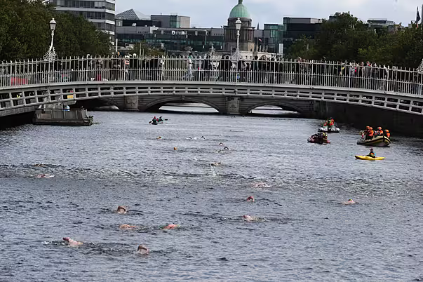 000 River Liffey swim at Halpenny Bridge