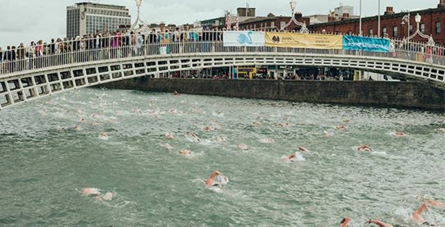 000 River Liffey swim at Halpenny Bridge
