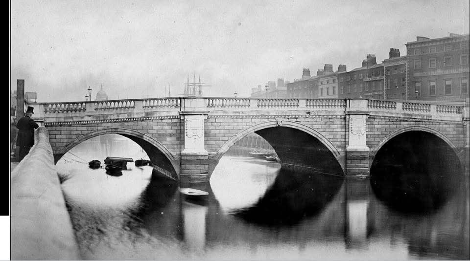 1870s River Liffey Dublin old Carlisle Bridge before O Connell Bridge by John Mc Cole FB