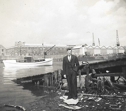 1938 River Liffey Ringsend Charles Whitton or Maeve at  R.Dodder Smyths Boatyard