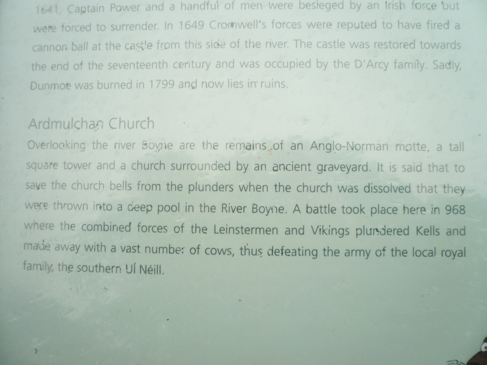 2017 05 Boyne Navigation 160 Ardmulchan Church history