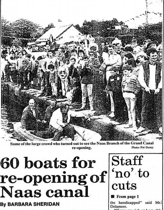 00 newspaper Grand Canal Naas Line  reopening.1