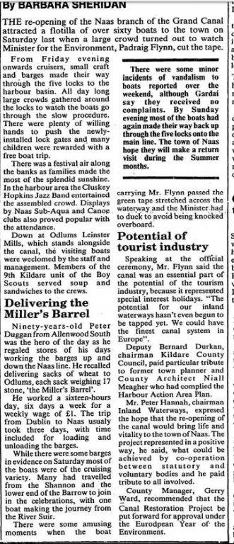 00 newspaper Grand Canal Naas Line  reopening.2