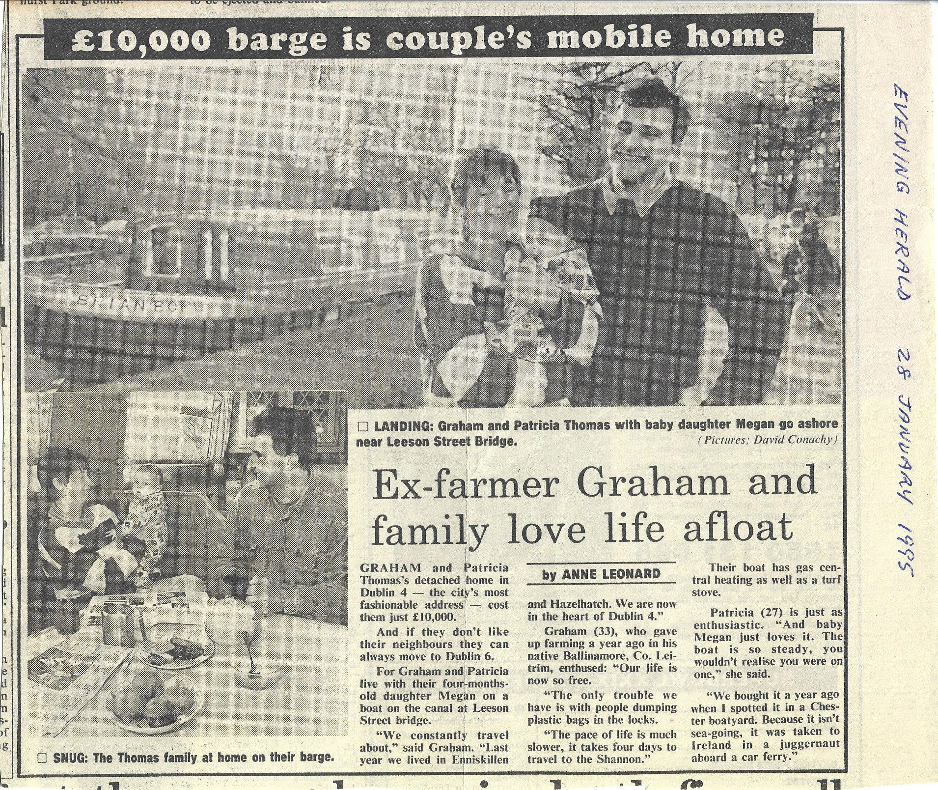 1995 01 28th Evening Herald Leeson Street Liveaboard