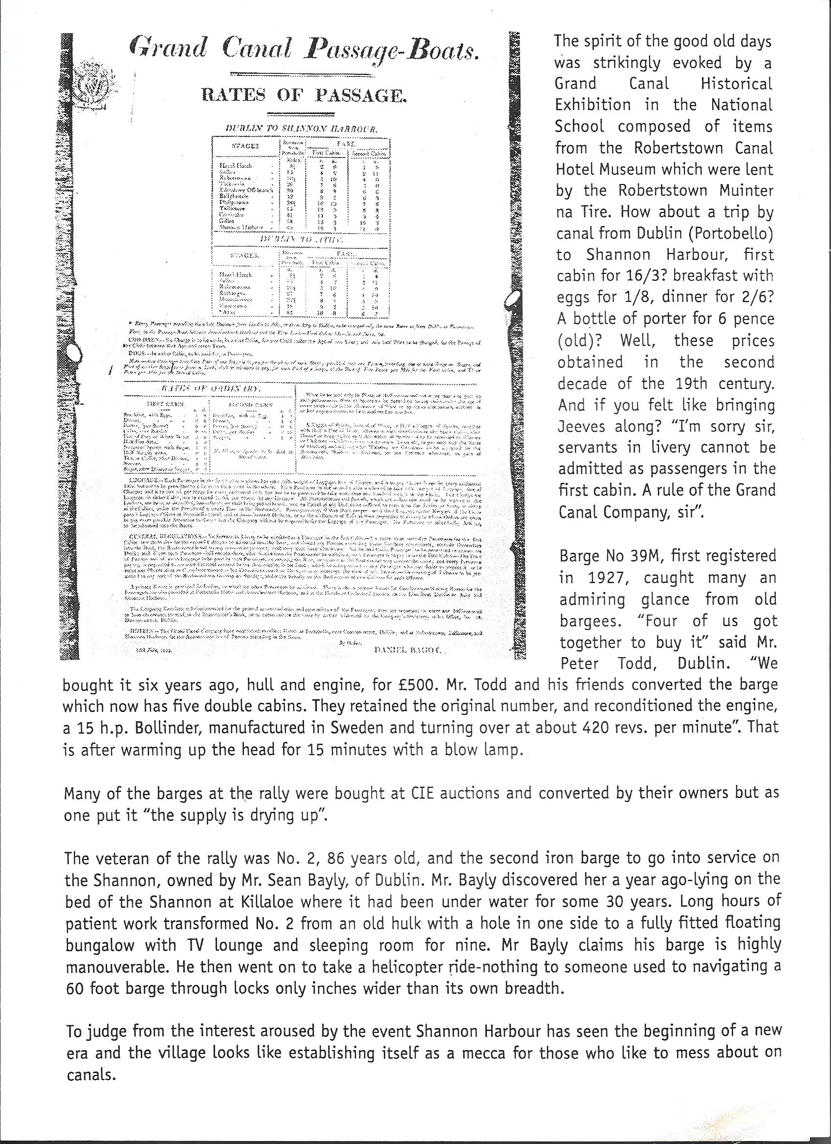 1996 Shannon Harbour Rally program