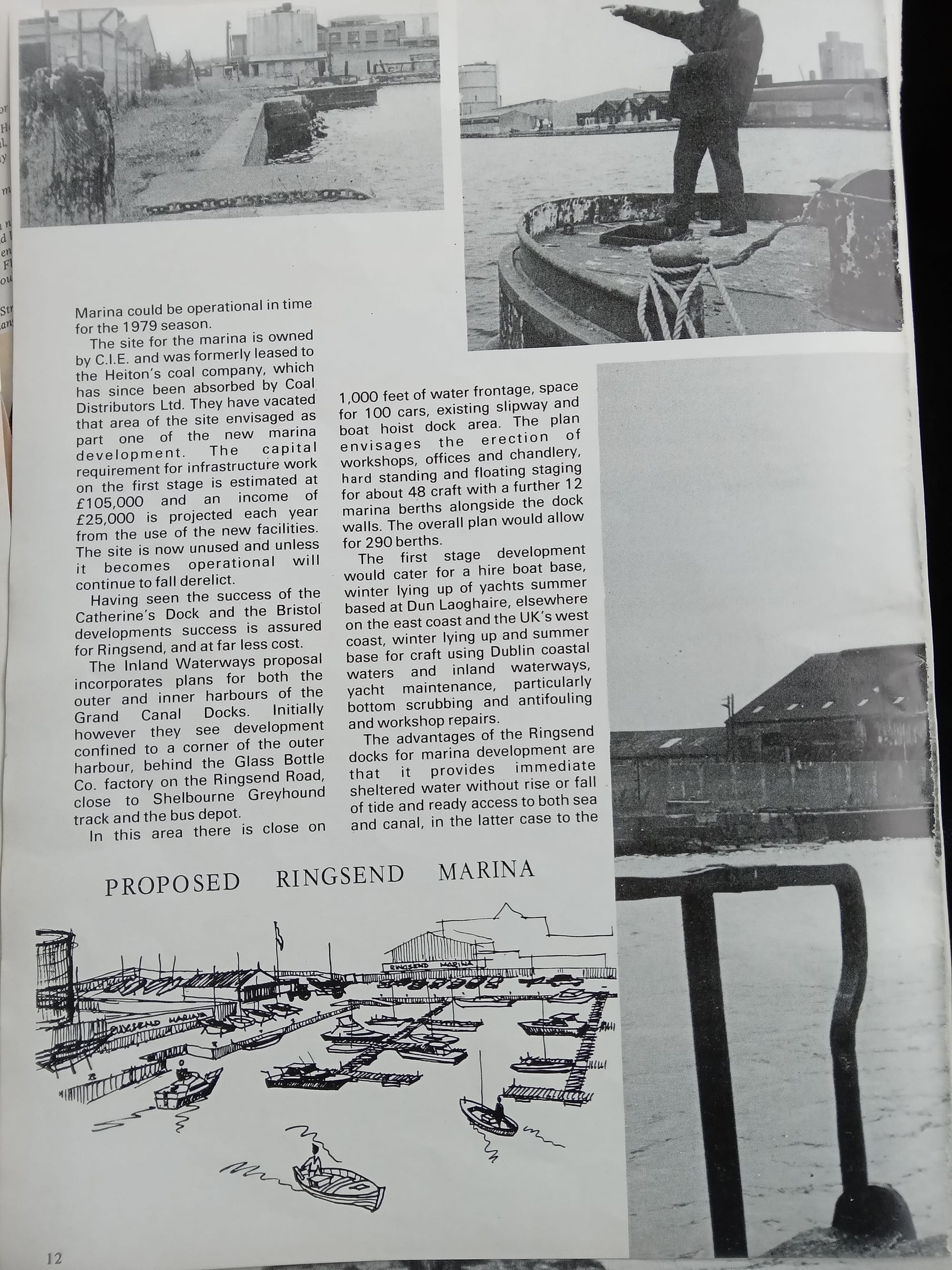 1978 Grand Canal Basin Dublin by Irish Boats and Yachting