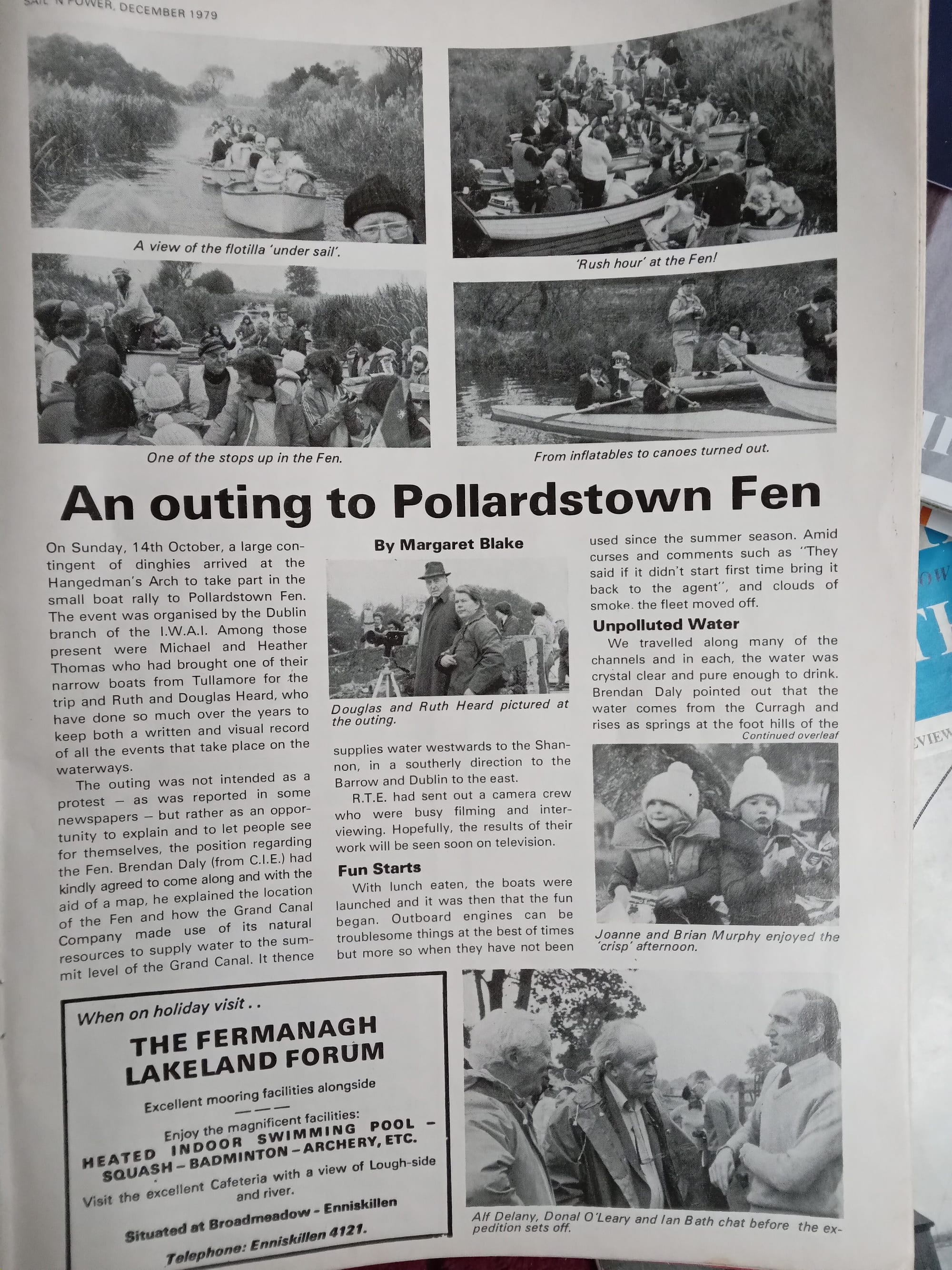 1979 Sail n Power Grand Canal Pollardstown Fen water supply threat