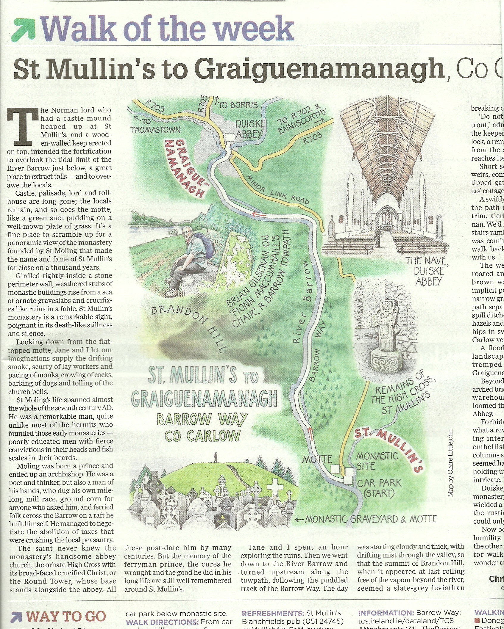 2011 05 Irish Independent Barrow Way guide