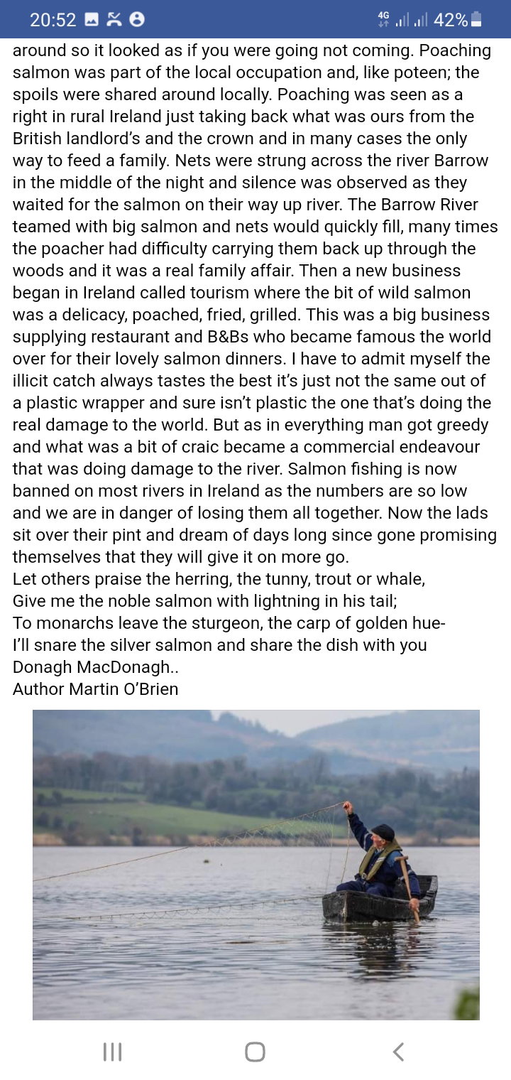 2022 05 09th River Barrow Saint Mullins the Salmon Poacher by Martin o Brien